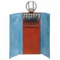 Кожаная коричневая ключница Piquadro Blue Square (PC1397B2_MO)