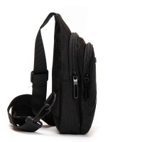 Мужская тканевая сумка-слинг Lanpad 82085 black