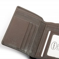 Женский кожаный кошелек Bright DR. BOND WS-31 gray