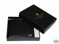 Мужское кожаное черное портмоне CROSS INSIGNIA AC248364B-1