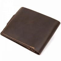 Мужской кожаный кошелек GRANDE PELLE 11460 Коричневый