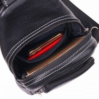 Мужская кожаная сумка-слинг Vintage 21284 