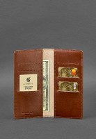 Кожаное портмоне-купюрник BlankNote 11.0 светло-коричневое BN-PM-11-K