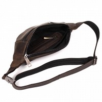 Мужская кожаная сумка бананка, сумка напоясная TARWA RC-8040-3md