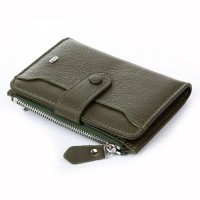 Женский кожаный кошелек Classik  DR. BOND WN-23-17 green