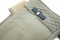 Женские кожаные перчатки Shust Gloves серые 375s2 M