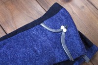 Перчатки сенсорные женские синие трикотажные 1805-3s2 M
