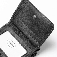 Женский кожаный кошелек Bright DR. BOND WS-403 black