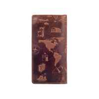 Кожаное портмоне Hi Art 7 wonders of the world WP-05-S19-1235-T002