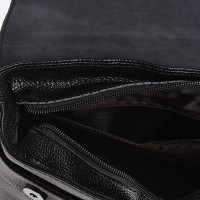 Мужская чёрная кожаная сумка Keizer K1238-black