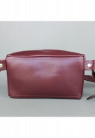Кожаная поясная сумка бордовая TW-BELTBAG-MARS-KSR