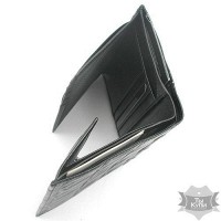 Мужской кожаный портмоне черный Bond