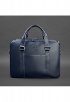 Кожаная сумка для ноутбука и документов BlankNote темно-синяя BN-BAG-37-NAVY-BLUE