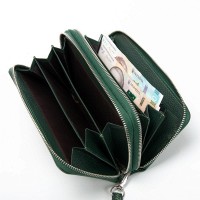 Женский кожаный кошелек Bright DR. BOND W39 green