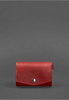 Женская кожаная монетница с клапаном 1.0 красный BN-CW-1-RED