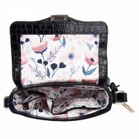 Женская кожаная сумка Ashwood C50 Black (Черный)