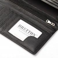 Мужской кожаный кошелек BE BRETTON 162-47 black