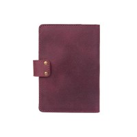 Обложка для паспорта из кожи Hi Art «Mehendi Classic» PB-02/1 Shabby Plum