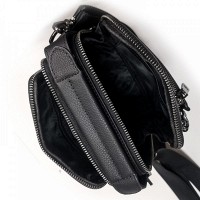 Мужская кожаная сумка через плечо BRETTON 407-152 black