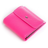 Женский кожаный кошелек Rainbow DR. BOND WRS-33-1 plum-red