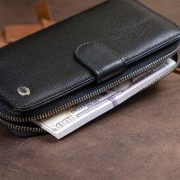 Мужской кожаный кошелек ST Leather 19300 Черный