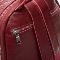 Женский кожаный рюкзак ALEX RAI 95518-9 bordo