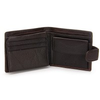 Мужской кожаный кошелек BE BRETTON 210L brown mix