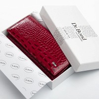 Женский лаковый кожаный кошелек PE DR. BOND PEW501 red