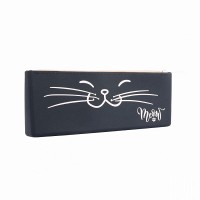 Пенал силиконовый YES SI-01 Meow черный 532982