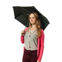 Механический зонт Fulton Superslim-1 L552 Black (Черный)