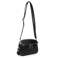Женский молодежный кожаный клатч ALEX RAI 6088 black