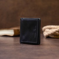 Мужское кожаное портмоне GRANDE PELLE 11332 Синее