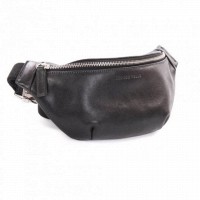 Мужская кожаная сумка бананка, сумка напоясная Grande Pelle 741610