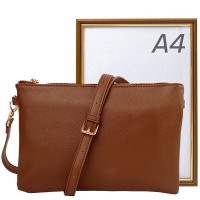 Женская сумка-клатч из кожзама AMELIE GALANTI A991705-brown