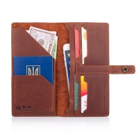 Тревел-кейс из кожи Hi Art TC-01 Mehendi Art коньячный