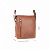 Мужская кожаная сумка Visconti S7 Messenger Bag A5 Lee (Tan)