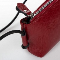 Молодежный клатч из кожи ALEX RAI 6003 bordo