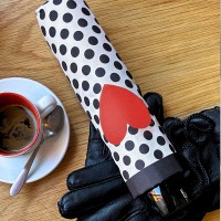 Зонт женский механический Fulton L354-041697 Minilite-2 Love Heart Spot (Сердца)
