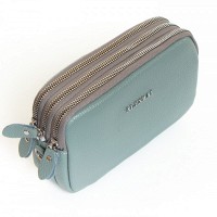Молодежный клатч из кожи ALEX RAI BM 60061-6 blue