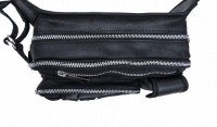 Кожаная мужская черная сумка на пояс Tarwa ra-1560-4lx