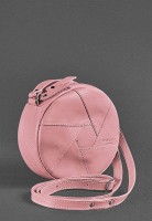 Женская кожаная круглая сумка  BlankNote Бон-Бон розовая BN-BAG-11-PINK-PEACH