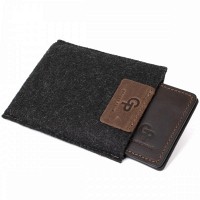 Кожаный зажим для купюр GRANDE PELLE 11473 Коричневый