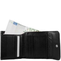 Женский кожаный кошелек SMITH CANOVA FUL-28611-black
