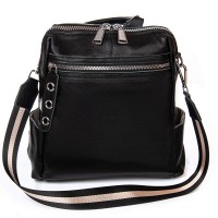 Женская кожаный рюкзак ALEX RAI 8781-9 black