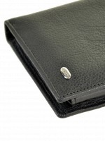 Мужской кожаный кошелек Dr.Bond M25-1 black