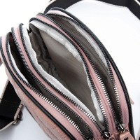 Женский молодежный кожаный клатч ALEX RAI 17001 pink