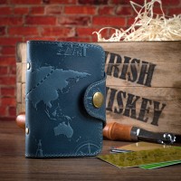 Картхолдер из кожи HiArt CH-03 Shabby Lagoon 7 wonders of the world