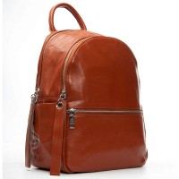 Женский кожаный рюкзак ALEX RAI 95517-9 camel