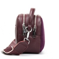 Женская замшевая сумка ALEX RAI 99126 bordo