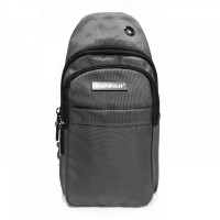 Мужская тканевая сумка-слинг Lanpad 35001 gray